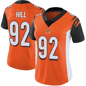 Women's Cincinnati Bengals B.J. Hill Orange Limited Vapor Untouchable Jersey By Nike