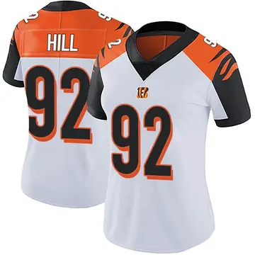 Women's Cincinnati Bengals B.J. Hill White Limited Vapor Untouchable Jersey By Nike