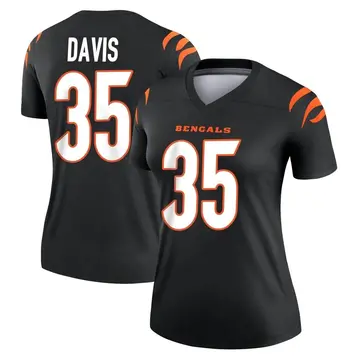 Women's Cincinnati Bengals Jalen Davis Black Legend Jersey