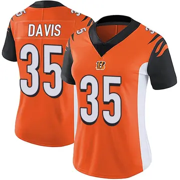 Women's Cincinnati Bengals Jalen Davis Orange Limited Vapor Untouchable Jersey By Nike