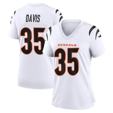 Women's Cincinnati Bengals Jalen Davis White Game Jersey By Nike