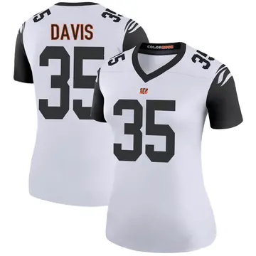 Women's Cincinnati Bengals Jalen Davis White Legend Color Rush Jersey By Nike