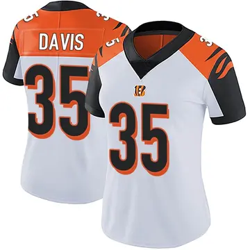 Women's Cincinnati Bengals Jalen Davis White Limited Vapor Untouchable Jersey By Nike