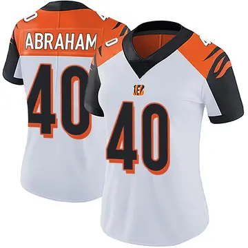 Women's Cincinnati Bengals Micah Abraham White Limited Vapor Untouchable Jersey By Nike