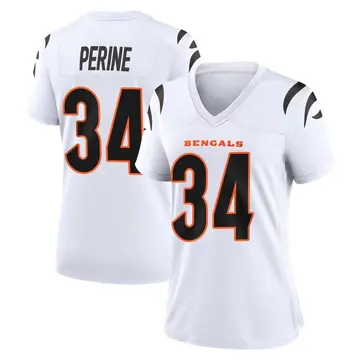 Women's Cincinnati Bengals Samaje Perine White Game Jersey By Nike