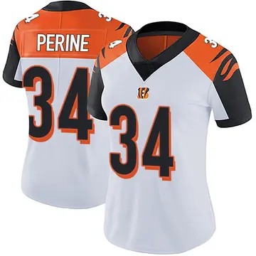 Women's Cincinnati Bengals Samaje Perine White Limited Vapor Untouchable Jersey By Nike