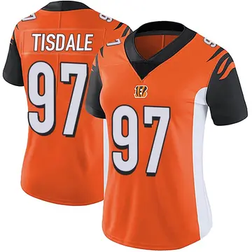Women's Cincinnati Bengals Tariqious Tisdale Orange Limited Vapor Untouchable Jersey By Nike