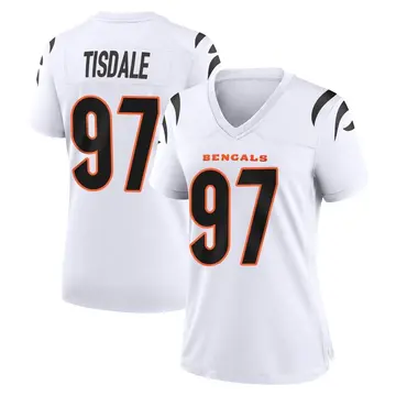 Women's Cincinnati Bengals Tariqious Tisdale White Game Jersey By Nike
