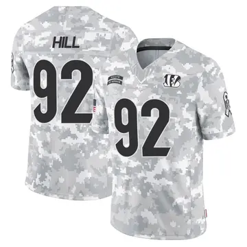 Youth Cincinnati Bengals B.J. Hill Arctic Camo Limited 2024 Salute to Service Jersey By Nike