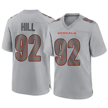 Youth Cincinnati Bengals B.J. Hill Gray Game Atmosphere Fashion Jersey By Nike