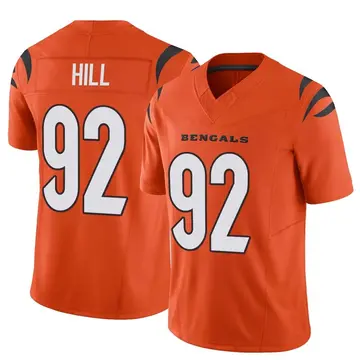 Youth Cincinnati Bengals B.J. Hill Orange Limited Vapor F.U.S.E. Jersey By Nike