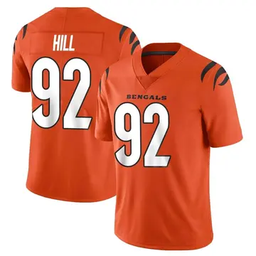 Youth Cincinnati Bengals B.J. Hill Orange Limited Vapor Untouchable Jersey By Nike