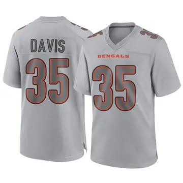 Youth Cincinnati Bengals Jalen Davis Gray Game Atmosphere Fashion Jersey By Nike