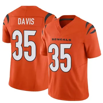 Youth Cincinnati Bengals Jalen Davis Orange Limited Vapor F.U.S.E. Jersey By Nike
