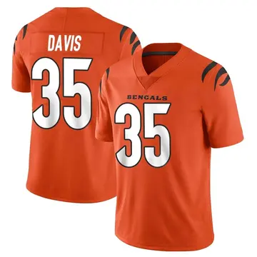 Youth Cincinnati Bengals Jalen Davis Orange Limited Vapor Untouchable Jersey By Nike