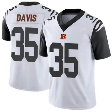 Youth Cincinnati Bengals Jalen Davis White Limited Color Rush Vapor Untouchable Jersey By Nike