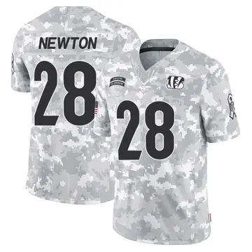 Youth Cincinnati Bengals Josh Newton Arctic Camo Limited 2024 Salute to Service Jersey By Nike