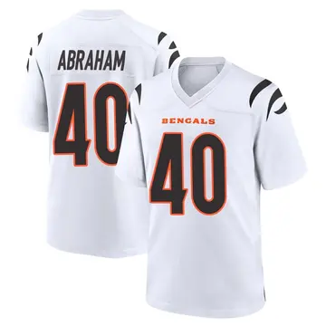 Youth Cincinnati Bengals Micah Abraham White Game Jersey By Nike