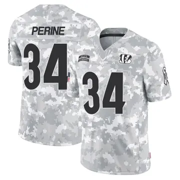 Youth Cincinnati Bengals Samaje Perine Arctic Camo Limited 2024 Salute to Service Jersey By Nike