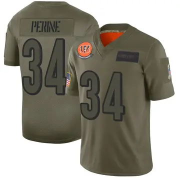 Youth Cincinnati Bengals Samaje Perine Camo Limited 2019 Salute to Service Jersey By Nike