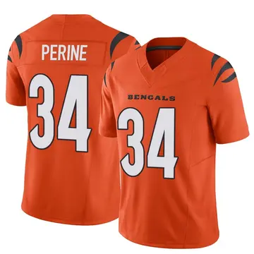 Youth Cincinnati Bengals Samaje Perine Orange Limited Vapor F.U.S.E. Jersey By Nike