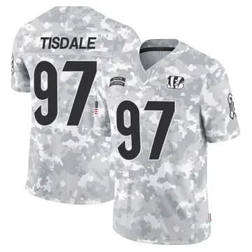 Youth Cincinnati Bengals Tariqious Tisdale Arctic Camo Limited 2024 Salute to Service Jersey By Nike
