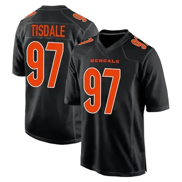 Youth Cincinnati Bengals Tariqious Tisdale Black Game Fashion Jersey By Nike