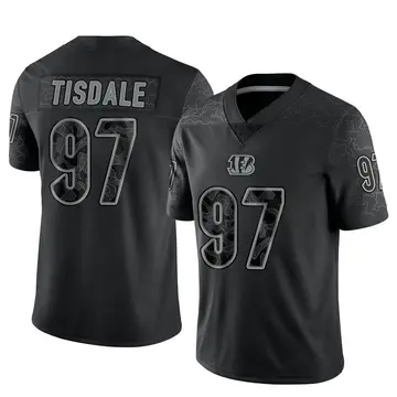 Youth Cincinnati Bengals Tariqious Tisdale Black Limited Reflective Jersey By Nike