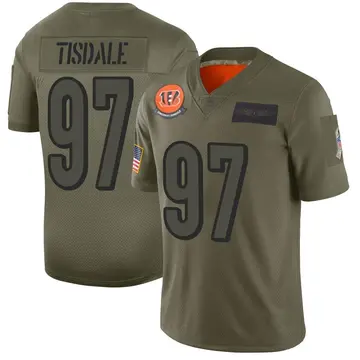 Youth Cincinnati Bengals Tariqious Tisdale Camo Limited 2019 Salute to Service Jersey By Nike