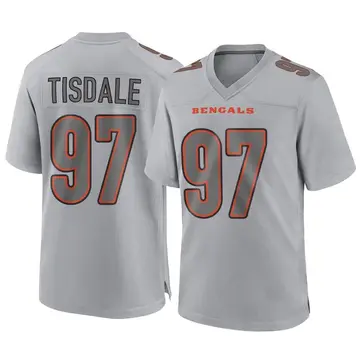Youth Cincinnati Bengals Tariqious Tisdale Gray Game Atmosphere Fashion Jersey By Nike