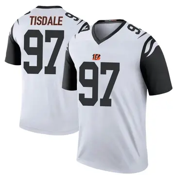 Youth Cincinnati Bengals Tariqious Tisdale White Legend Color Rush Jersey By Nike