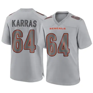 Youth Cincinnati Bengals Ted Karras Gray Game Atmosphere Fashion Jersey By Nike