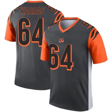 Youth Cincinnati Bengals Ted Karras Legend Silver Jersey By Nike