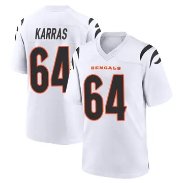 Youth Cincinnati Bengals Ted Karras White Game Jersey By Nike